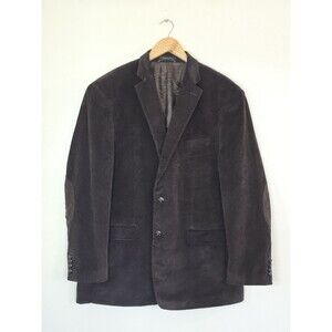 Chaps Ralph Lauren Brown Corduroy Sport Coat Blazer Jacket Elbow Patch Men 44R